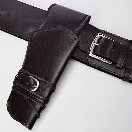 Smiffys - Authentic Western Wandering Gunman Belt & Holster - Adult - Fancy Dress Central