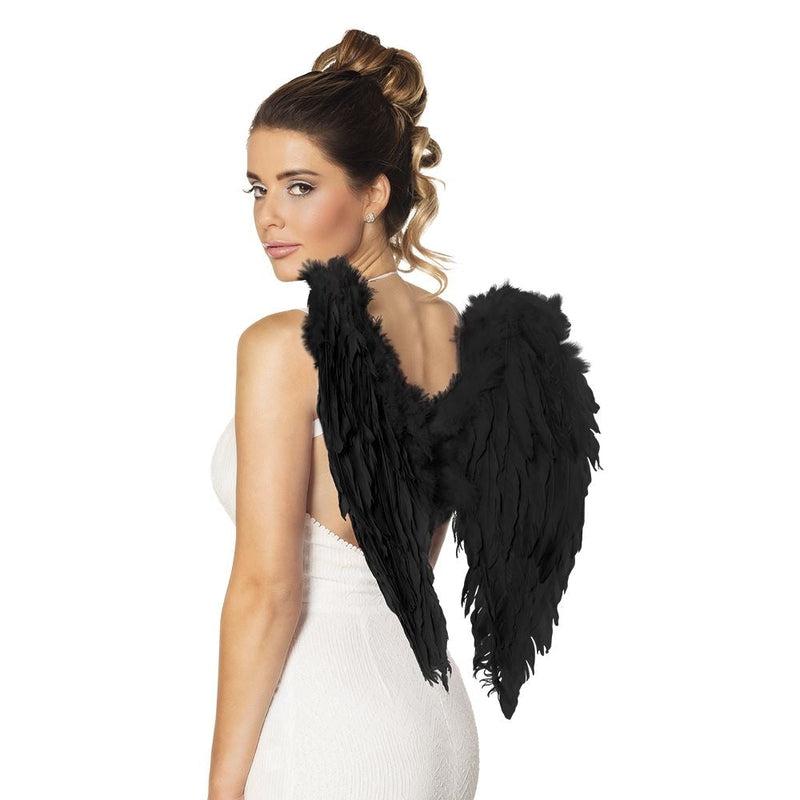 Adult Women's Angel Feather Wings Fairy Devil Fancy Dress Accessory