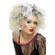 Adult Women's Wild Child Curly 1980s Pop Star Wig Fancy Dress Accessory - Blonde
