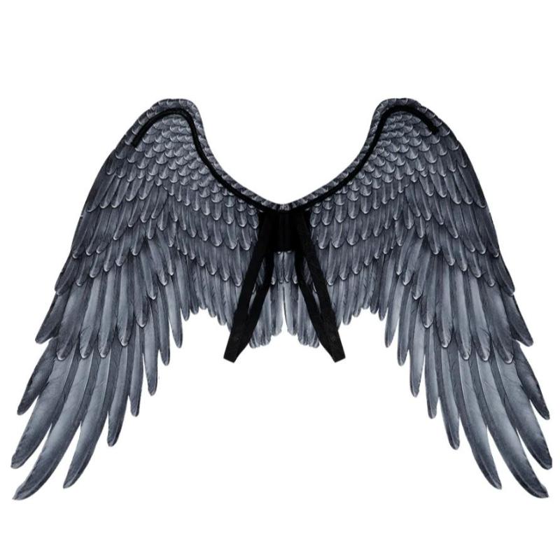 Boland - Archangel Wings (Black) - Adult - Fancy Dress Central