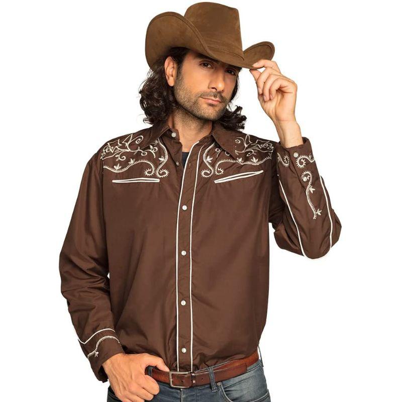 Boland Cowboy Western Shirt Men's Fancy Dress