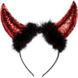 Boland Devil Glitter Horns on a Headband Adult Fancy Dress Accessory