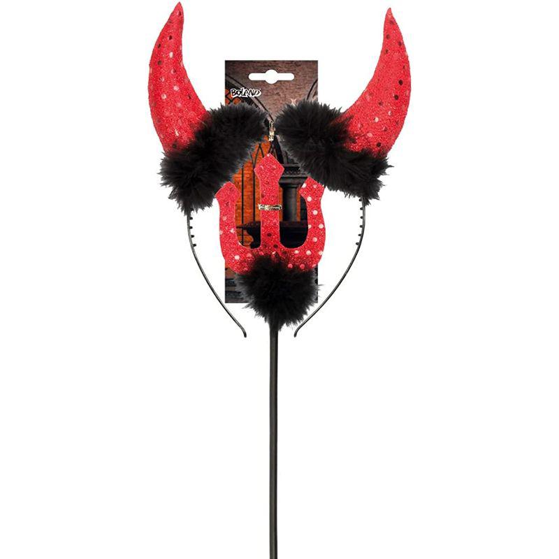 Boland Devil Horns & Fork Set Fancy Dress Accessory