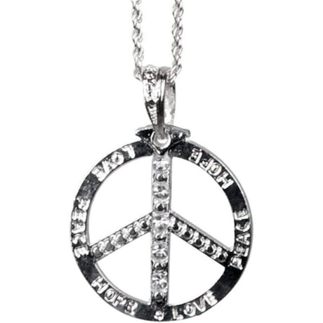 Boland Hippie Peace Sign Medallion Necklace Adult Fancy Dress Accessory