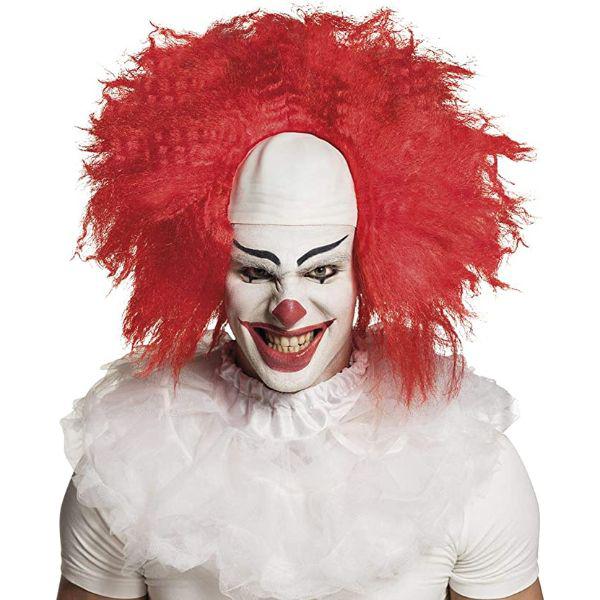 Boland Horror Clown Wig with Red Hair & Cap Adult Fancy Dress Costume Accessory
