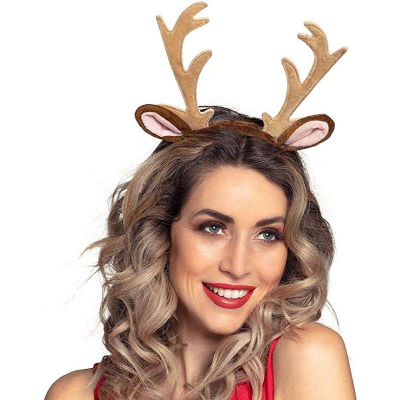 Boland Reindeer Antlers on a Headband Adult Fancy Dress Accessory