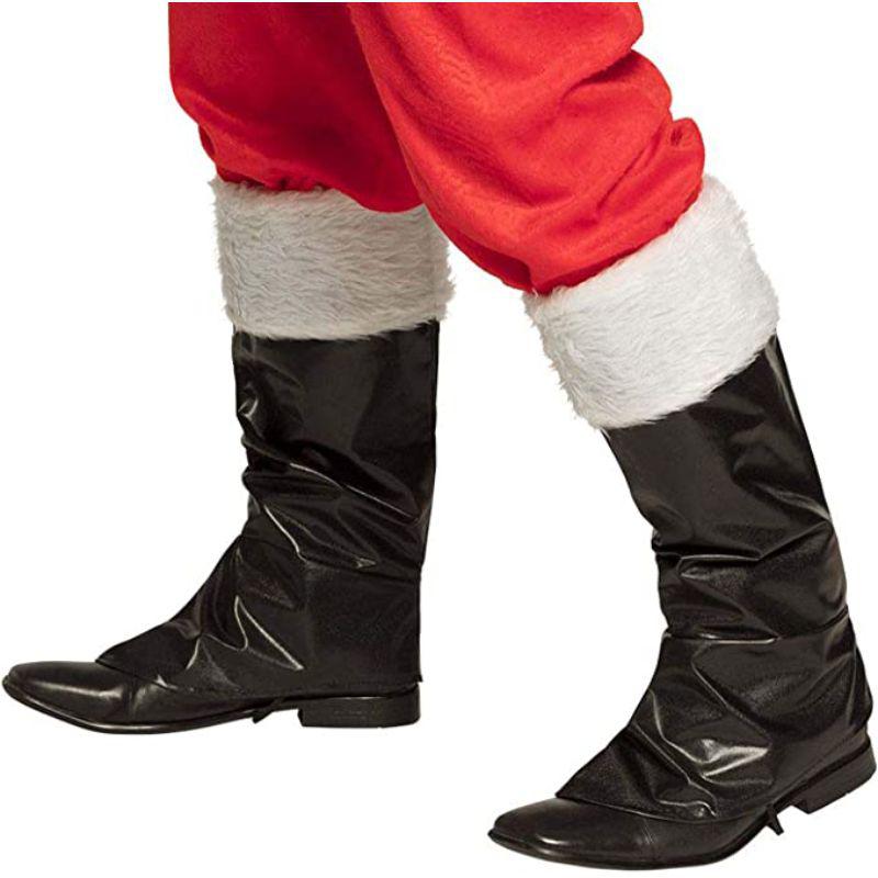 Boland - Santa Claus Boot Tops - Fancy Dress Central
