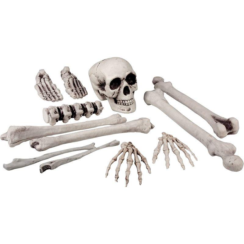 Boland - Skull & Bones 12 Piece Party Prop Set - Fancy Dress Central