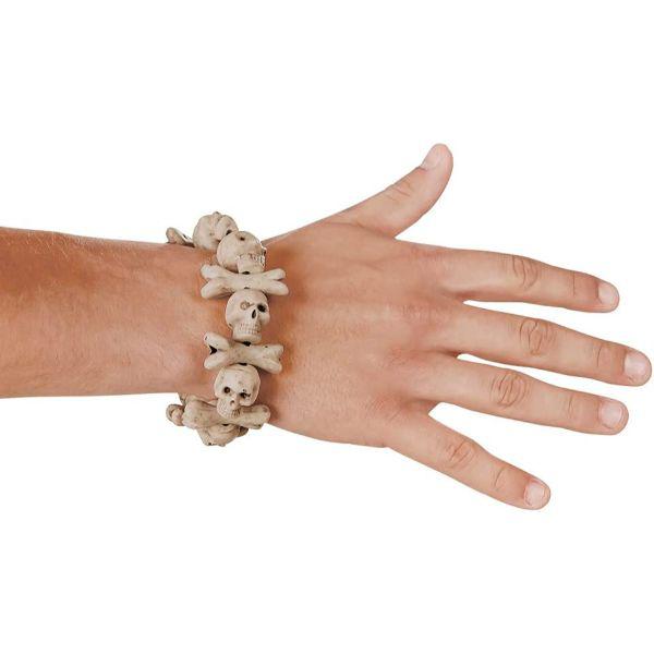 Boland Skull & Bones Bracelet Adult Unisex Fancy Dress Costume Accessory