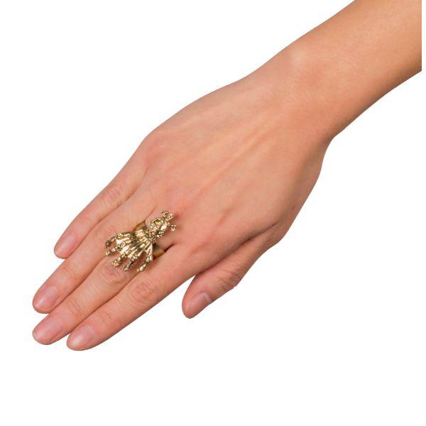 Boland - Skull & Skeleton Hand Ring - Fancy Dress Central