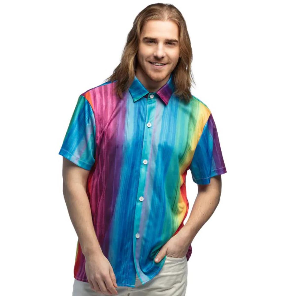 Boland - Rainbow Shirt - Men - Fancy Dress Central