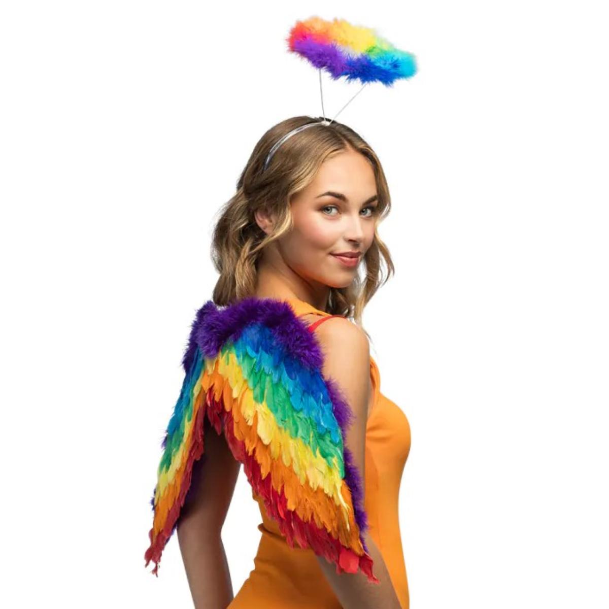Boland - Rainbow Angel Set - Adult - Fancy Dress Central