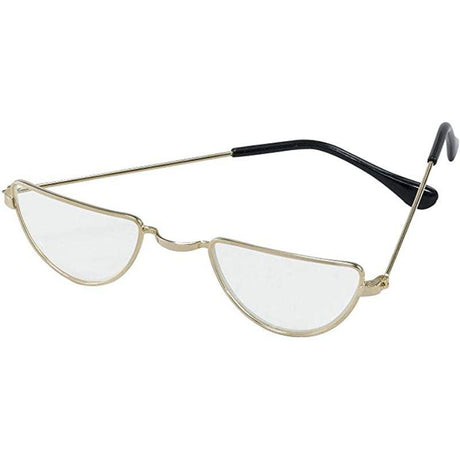 Bristol Novelty Half Moon Shape Glasses Fancy Dress Accessory