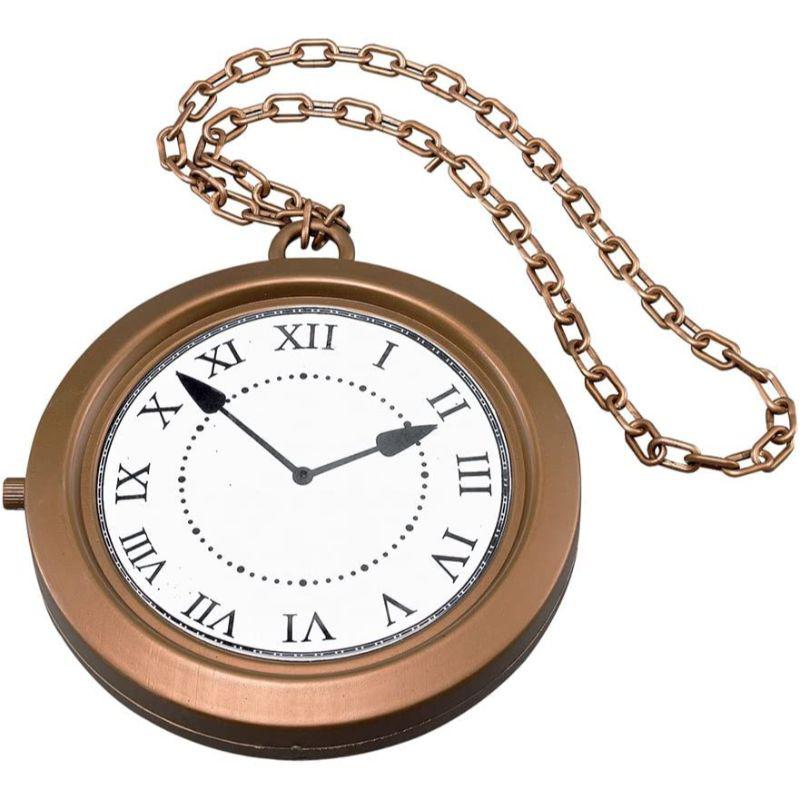 Bristol Novelty Jumbo Clock Medallion Adult Fancy Dress Accessory