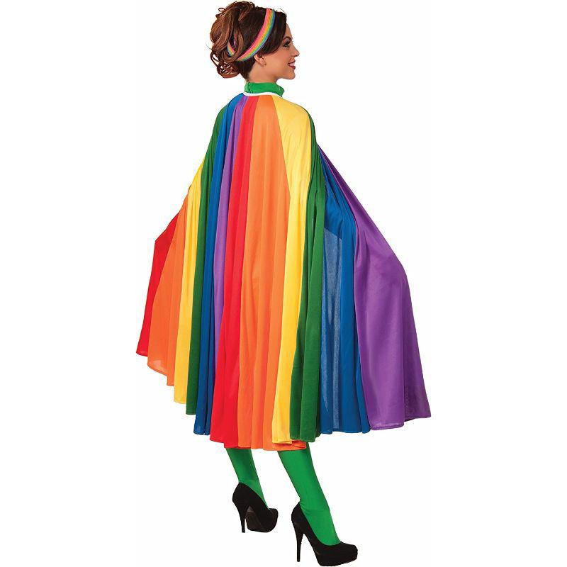 Bristol Novelty Rainbow Cape Adult Fancy Dress Accessory