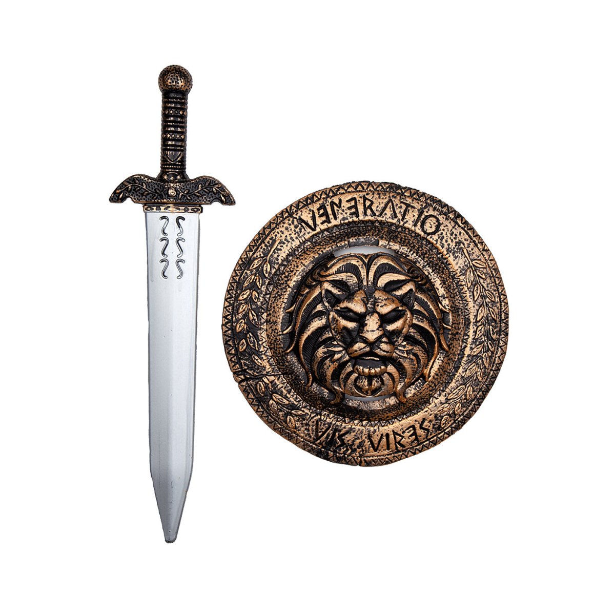 Wicked Costumes Ltd - Roman Shield & Sword (30cm) - Child - Fancy Dress Central