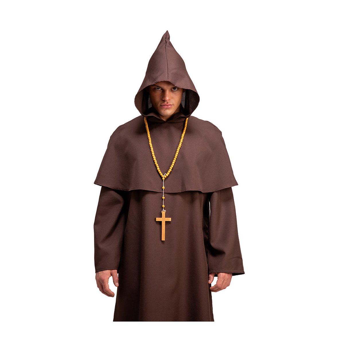 Wicked Costumes Ltd - Monks Cross with Beaded Chain - Adult - Fancy Dress Central