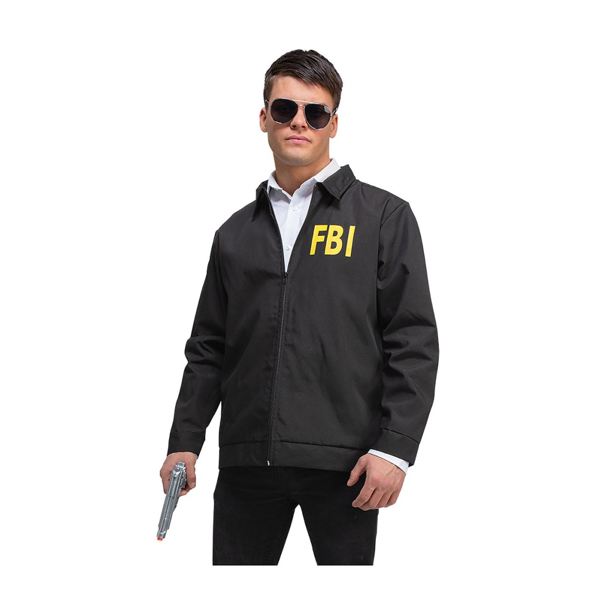 Wicked Costumes - FBI Police Jacket - Men - Fancy Dress Central