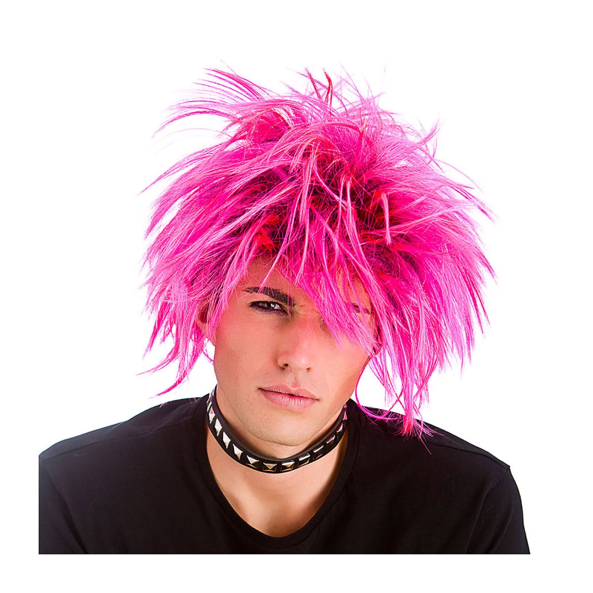 Wicked Costumes Ltd - Pink Punk Rocker Wig - Adult - Fancy Dress Central