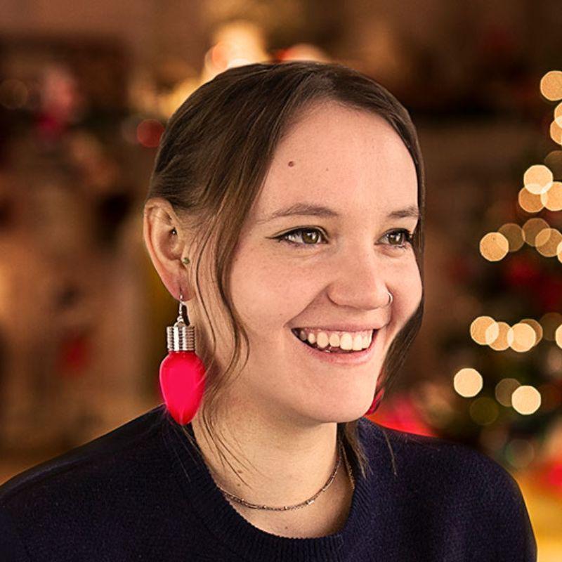 Gift Republic Festive Christmas Light Up Earrings