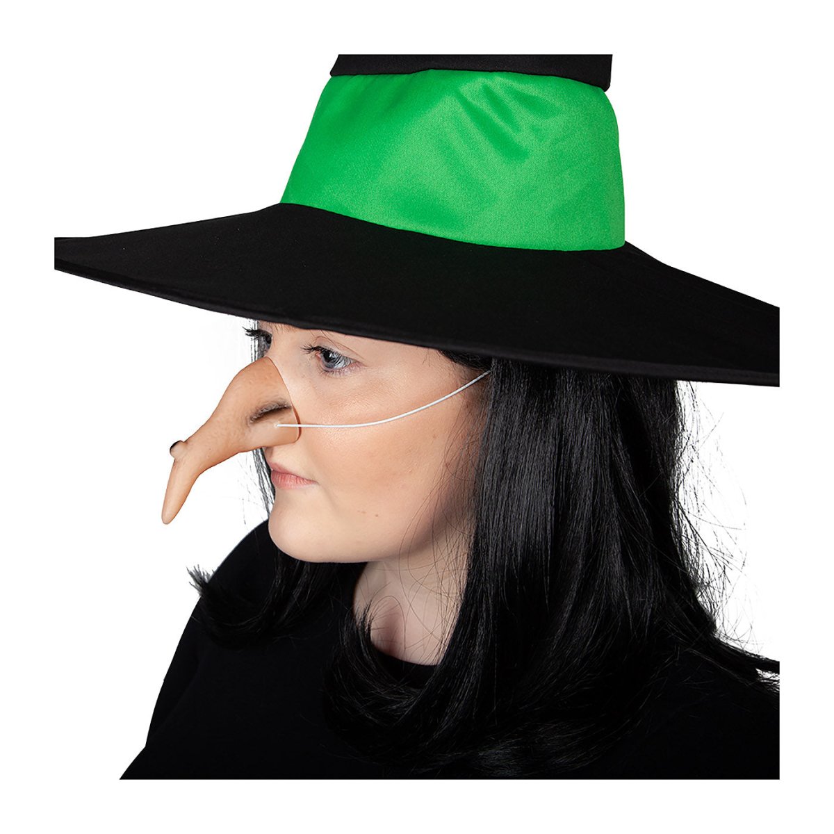 Wicked Costumes Ltd - Elastic Witches Nose - Adult - Fancy Dress Central