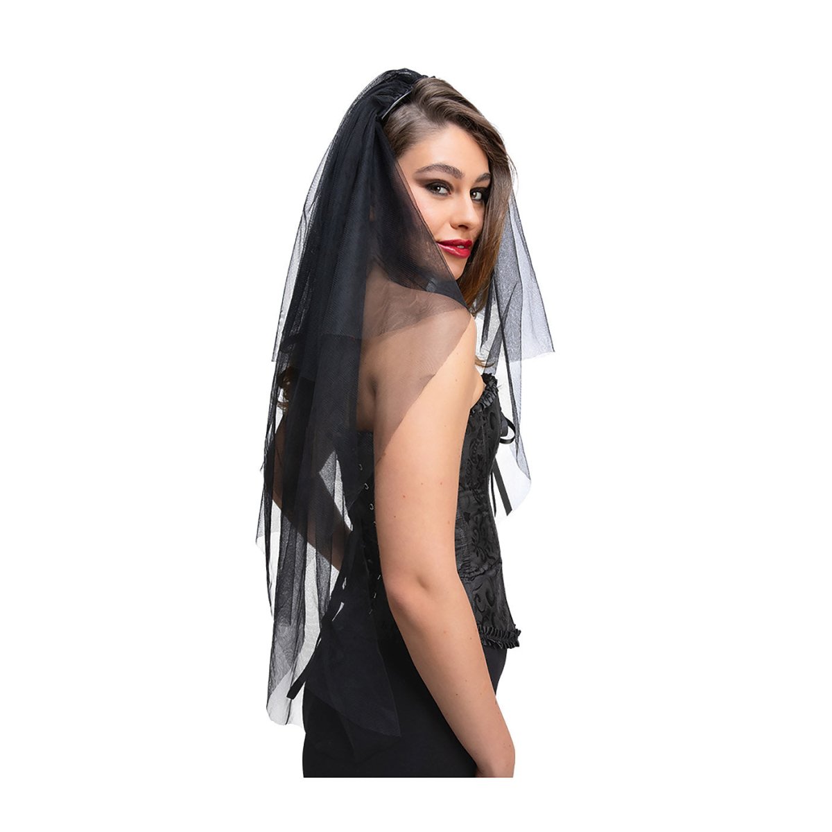 Wicked Costumes Ltd - Black Veil - Adult - Fancy Dress Central