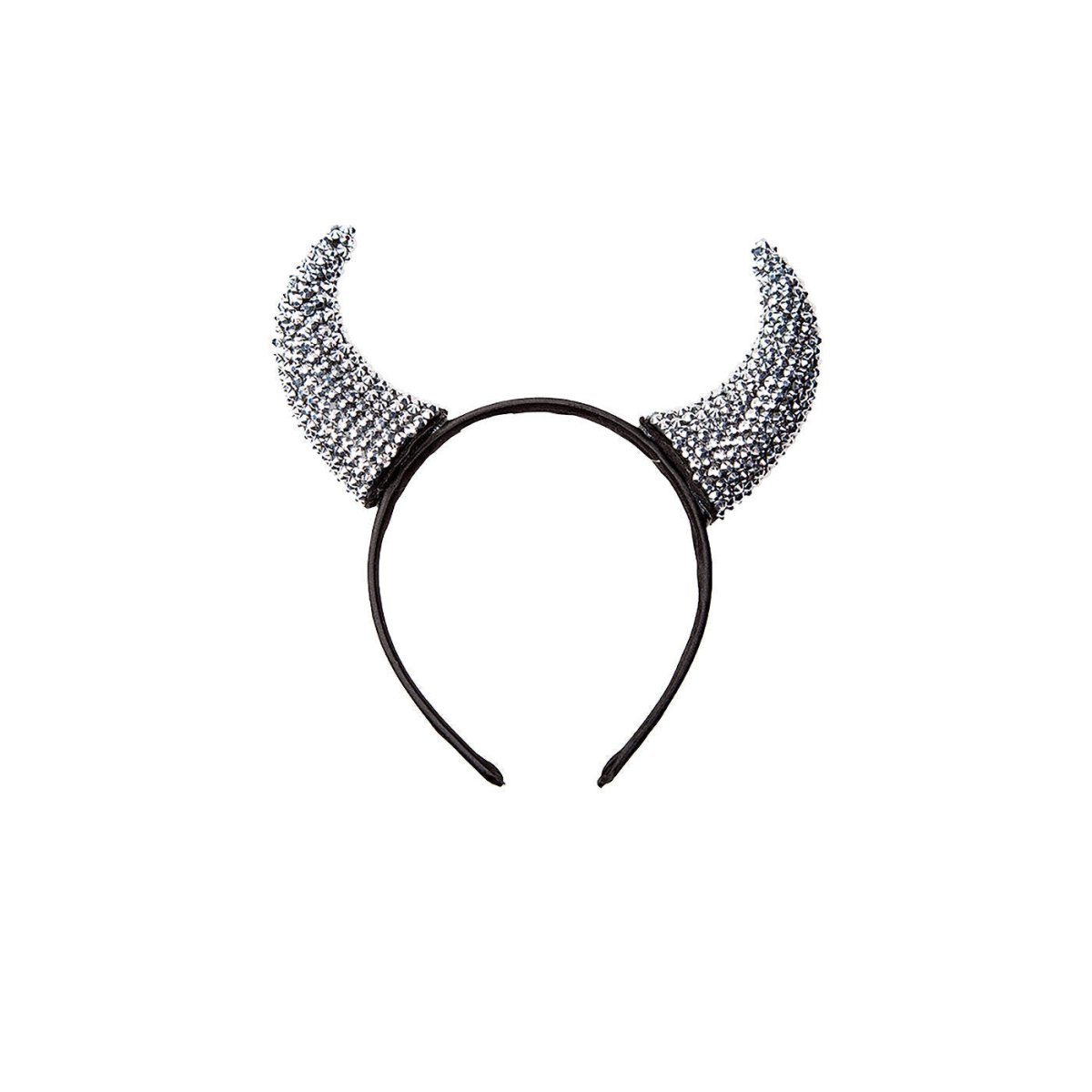 Wicked Costumes Ltd - Silver Rhinestone Devil Horns - Adult - Fancy Dress Central