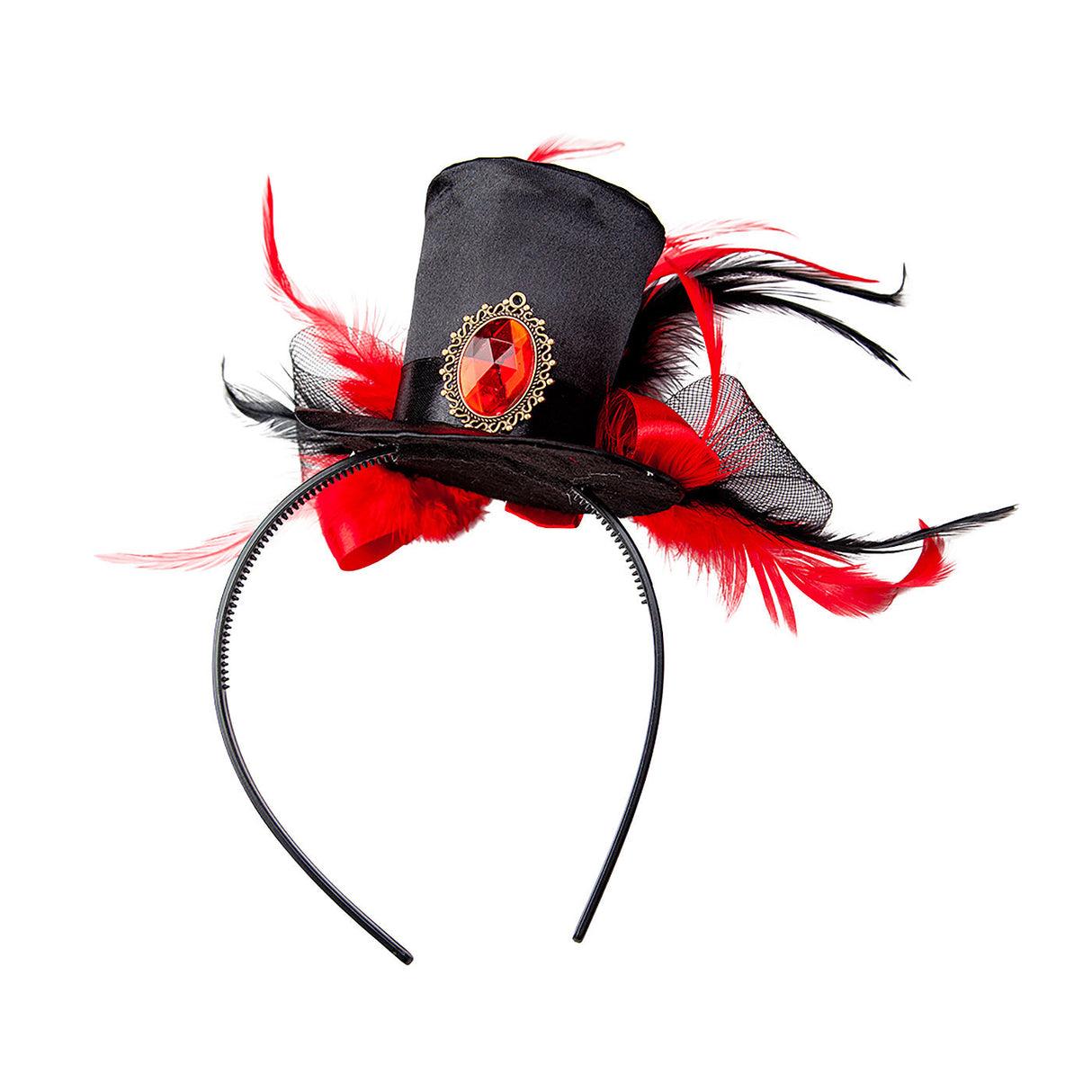 Vampiress Top Hat & Necklace - Adult