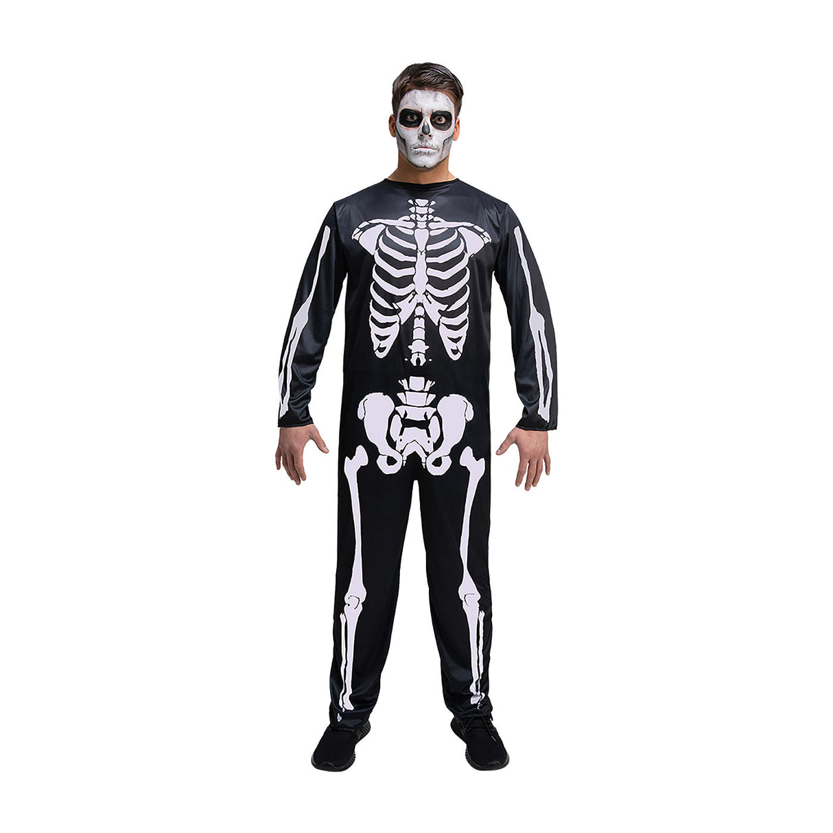 Skeleton Jumpsuit Costume - Adult