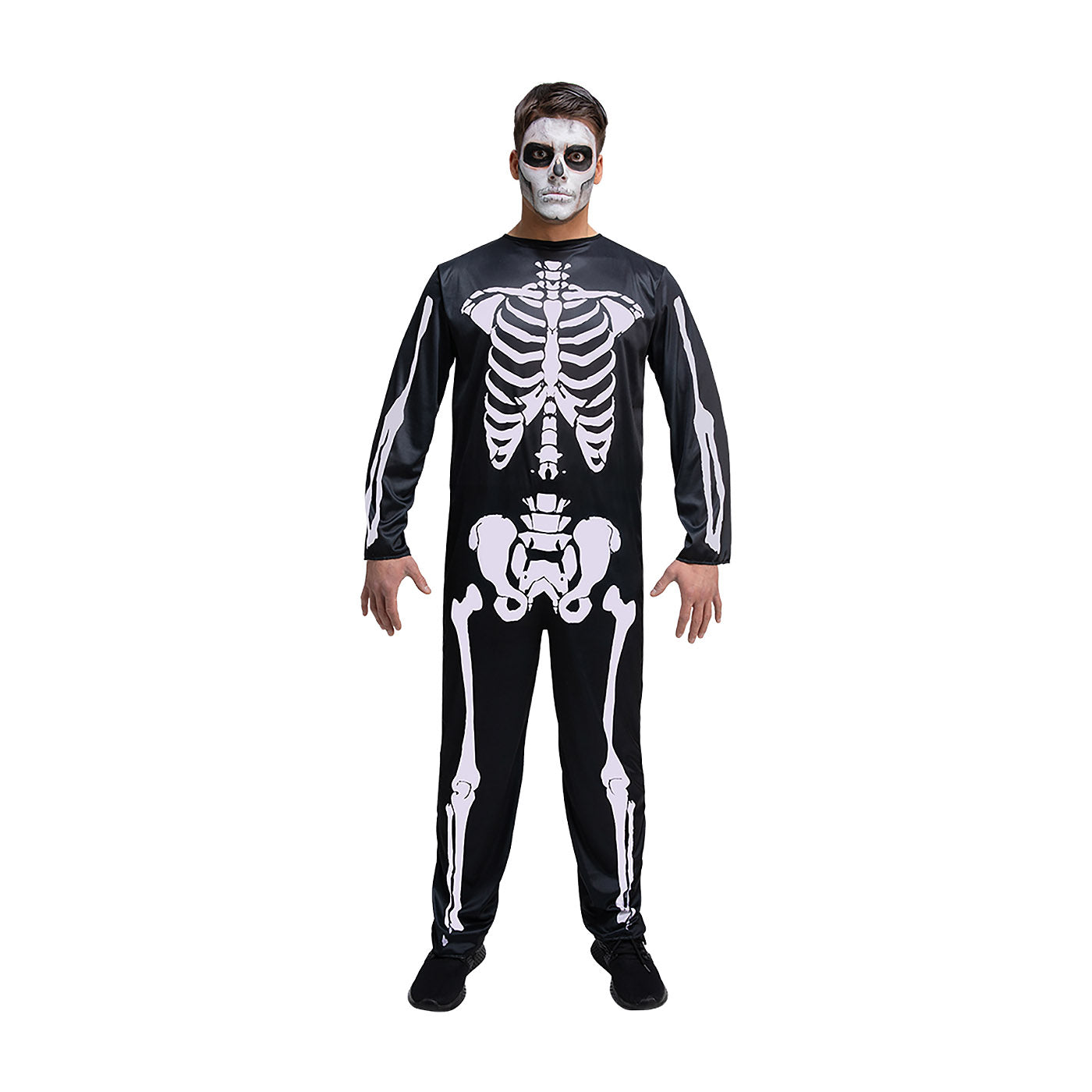 Skeleton Jumpsuit Costume - Adult