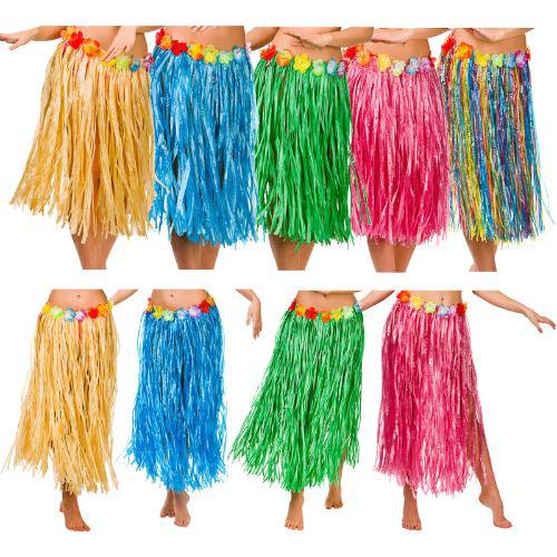 Hawaiian Hula Skirts Summer Festival Accessory - Choose Your Colour! 60 or 80cm