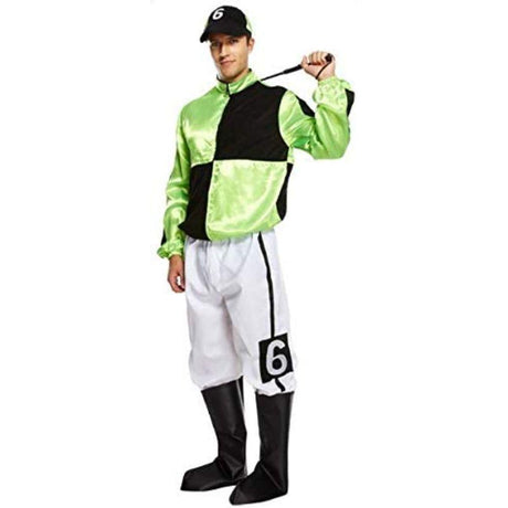 Henbrandt Horse Racing Jockey Men's Fancy Dress Costume