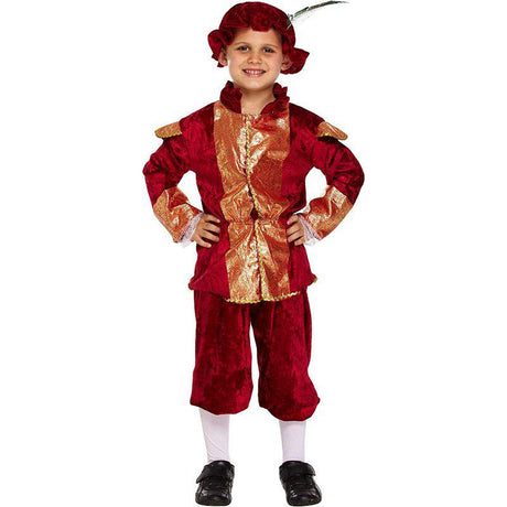 Henbrandt Tudor Boy Historical Boy's Fancy Dress Costume