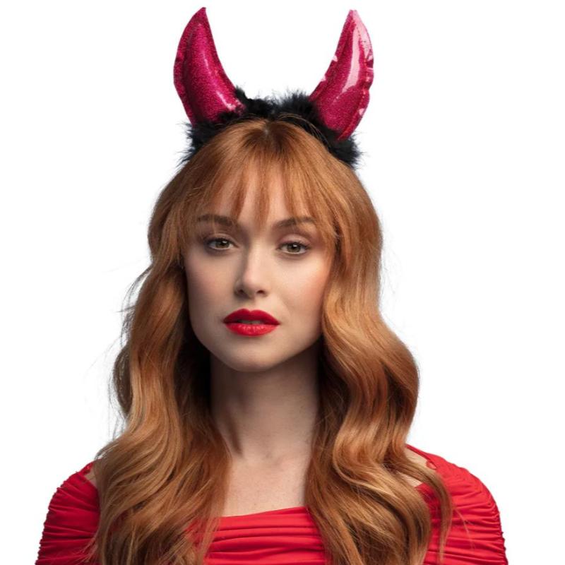 Horns on a Headband - Boland Adult Fancy Dress