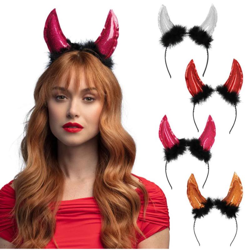 Horns on a Headband - Boland Adult Fancy Dress
