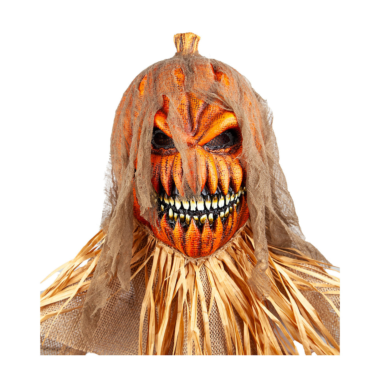 Pumpkin Scarecrow Mask - Adult