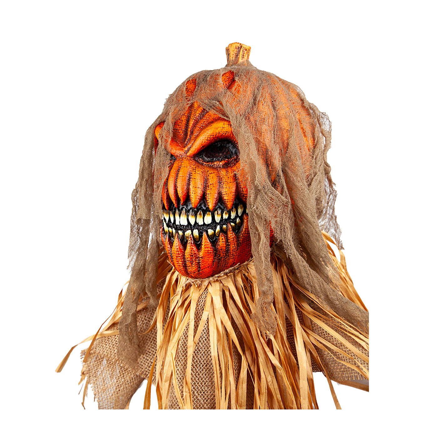 Pumpkin Scarecrow Mask - Adult