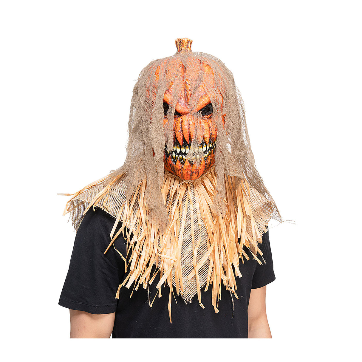 Pumpkin Scarecrow Mask - Adult