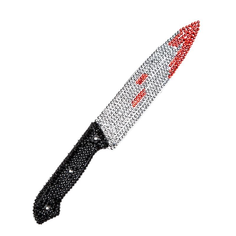 Wicked Costumes Ltd - Rhinestone Knife with Blood - Adult - Fancy Dress Central