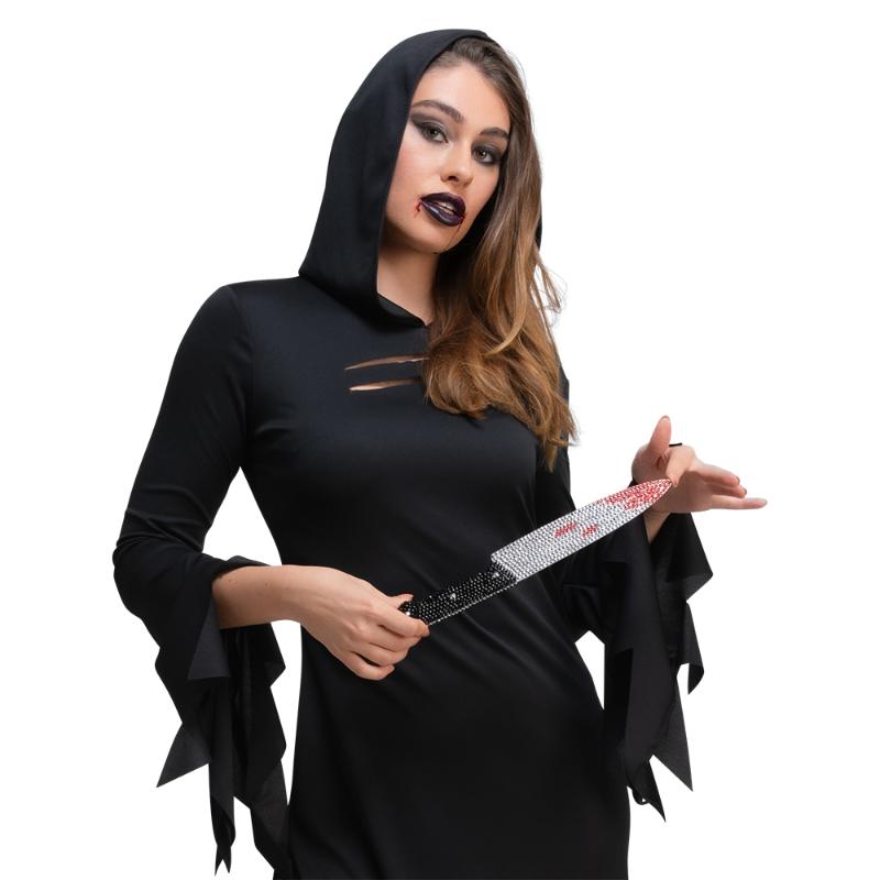 Wicked Costumes Ltd - Rhinestone Knife with Blood - Adult - Fancy Dress Central
