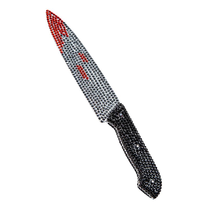 Rhinestone Knife with Blood - Wicked Costumes Adult Fancy Dress Accessory