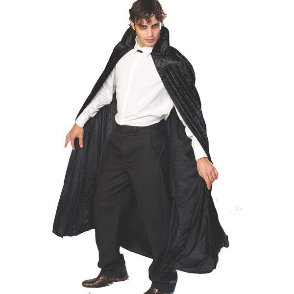 Rubies Long Crushed Velvet Cape Adult Unisex Cloak Fancy Dress Accessory