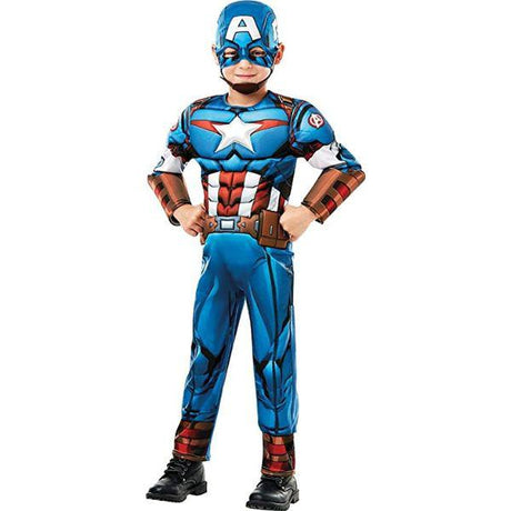 Rubies Marvel Avengers Captain America Boy's Superhero Fancy Dress Costume