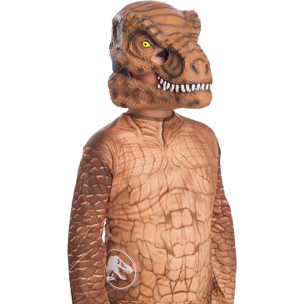 Rubies Masquerade Co. (UK) Ltd - Jurassic World T - Rex Movable Jaw Mask - Child - Fancy Dress Central