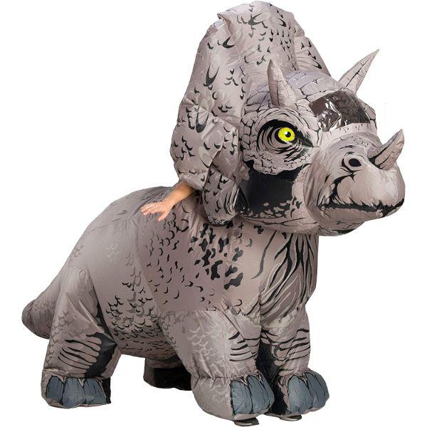 Rubies - Rubie's Triceratops Inflatable Dinosaur Adult Unisex Fancy Dress Costume - Fancy Dress Central
