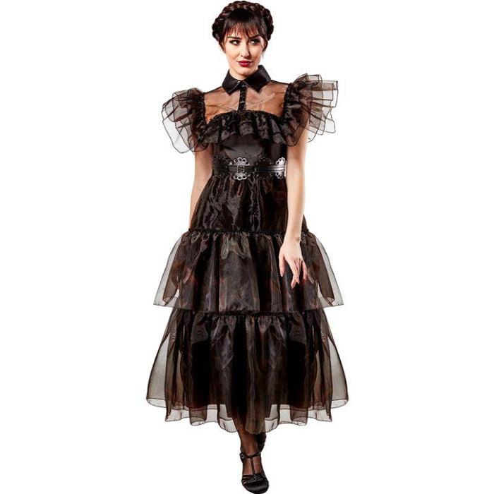 Rubies - Wednesday Addams Netflix Rave n Dress Costume - Womens - Fancy Dress Central