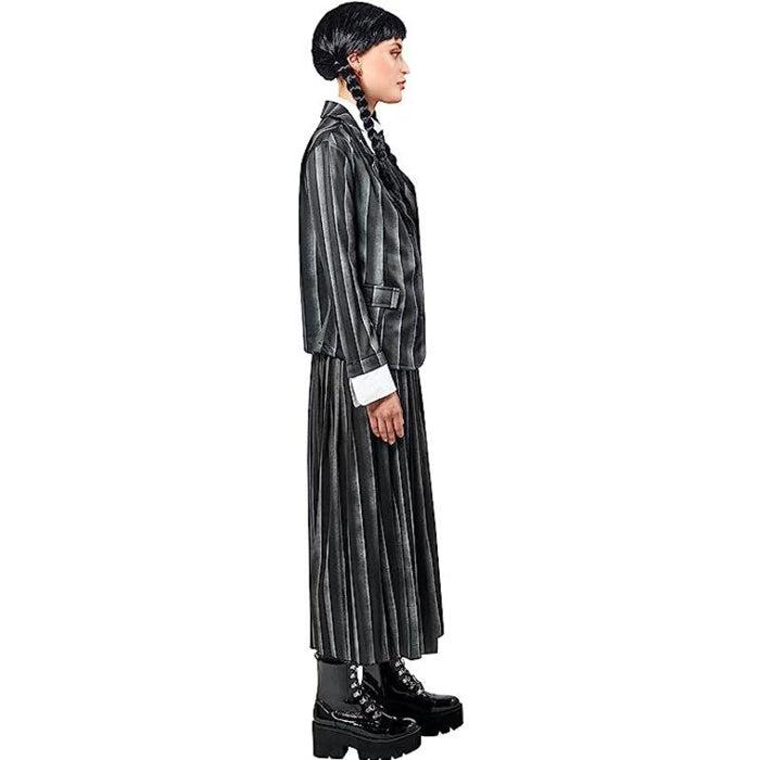Rubies Wednesday Addams Netflix School Uniform Women's Fancy Dress Costume