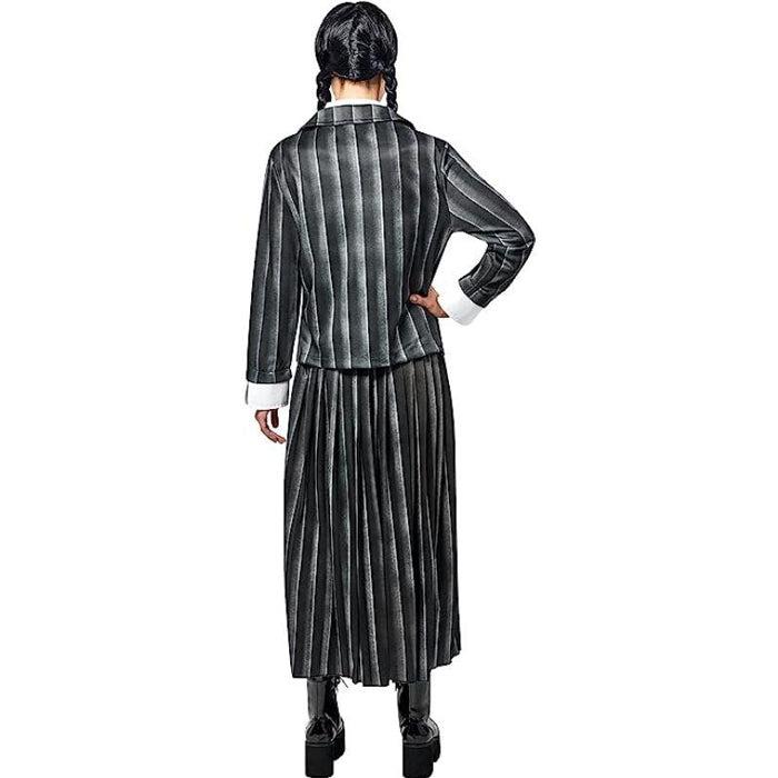 Rubies Wednesday Addams Netflix School Uniform Women's Fancy Dress Costume