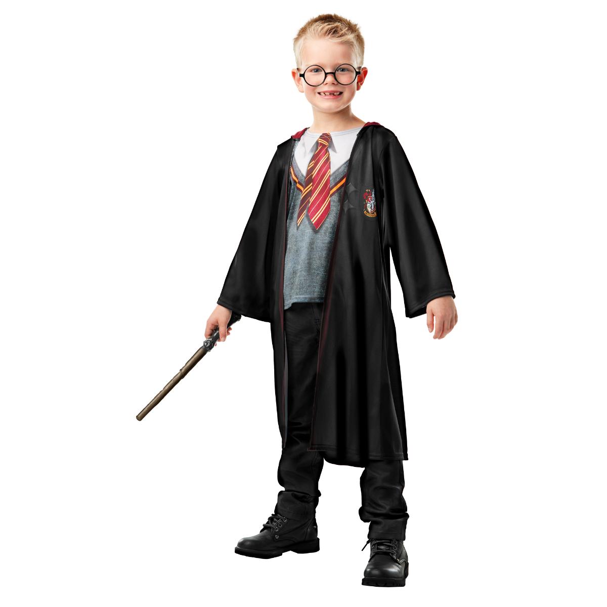 Rubies - Harry Potter Gryffindor Robe, Wand and Glasses - Child - Fancy Dress Central