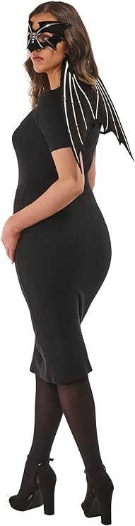 Skeleton Wings & Mask - Rubies Adult Fancy Dress